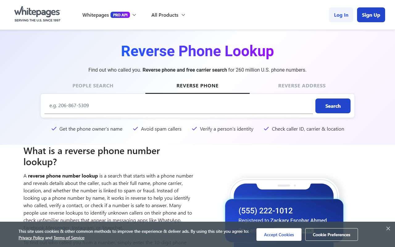 Wake County phone codes used with Whitepages reverse phone lookup search
